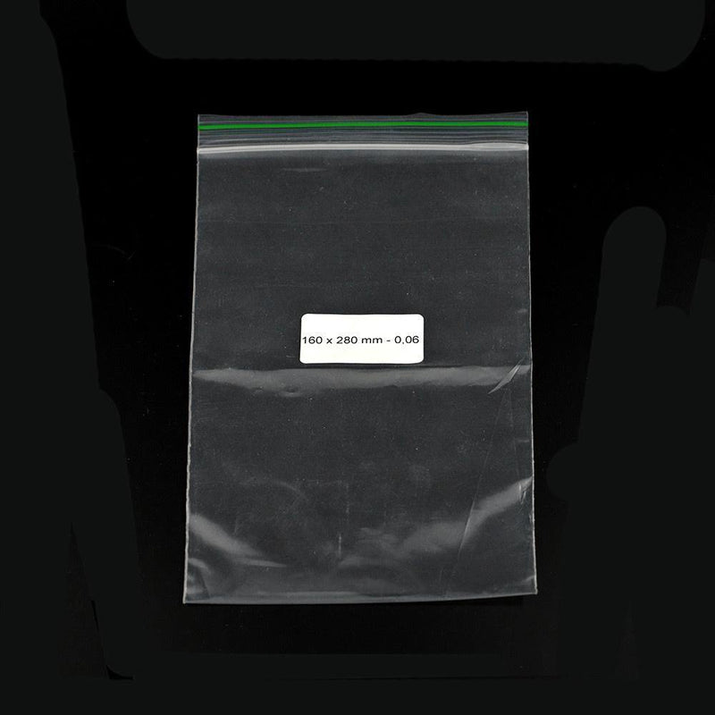 Ziplock Bag 160x280mm  0,09mm - ABK Europe | Your Partner in Smoking