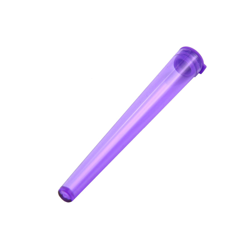Plastic Tubes Hard Transparent Purple 112mm (2000 Pcs) - ABK Europe | Your Partner in Smoking