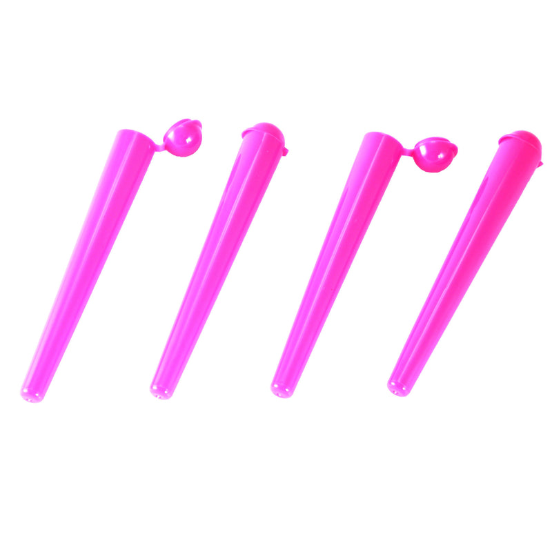 Plastic Tubes Zetla  Pink With Cap 112 mm - ABK Europe | Your Partner in Smoking