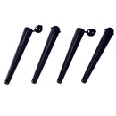 Plastic Tubes Zetla Black With Cap 112 mm - ABK Europe | Your Partner in Smoking