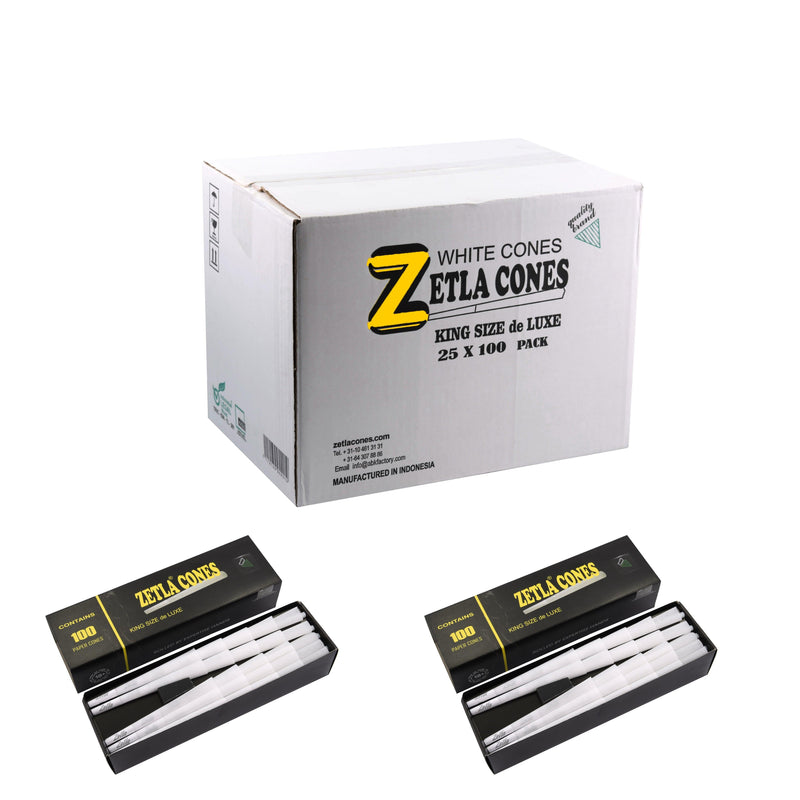 Pre-Rolled Cones Zetla King Size De Luxe (100 Pcs) - ABK Europe | Your Partner in Smoking