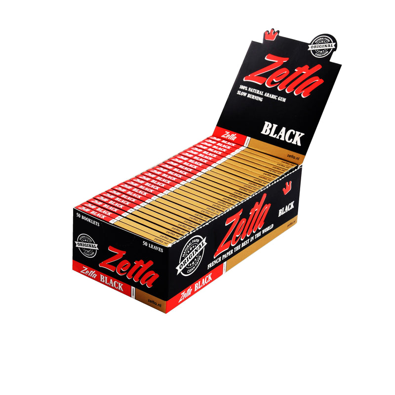 Zetla Rolling Paper Black Small (50 Packs) - ABK Europe | Your Partner in Smoking