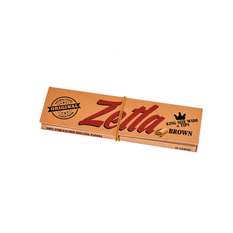 Zetla Rolling Papers Brown + Filters Wide - ABK Europe | Your Partner in Smoking