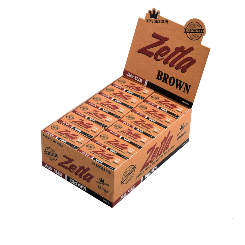 Zetla Rolling Papers Brown Rolls K/S Slim - ABK Europe | Your Partner in Smoking
