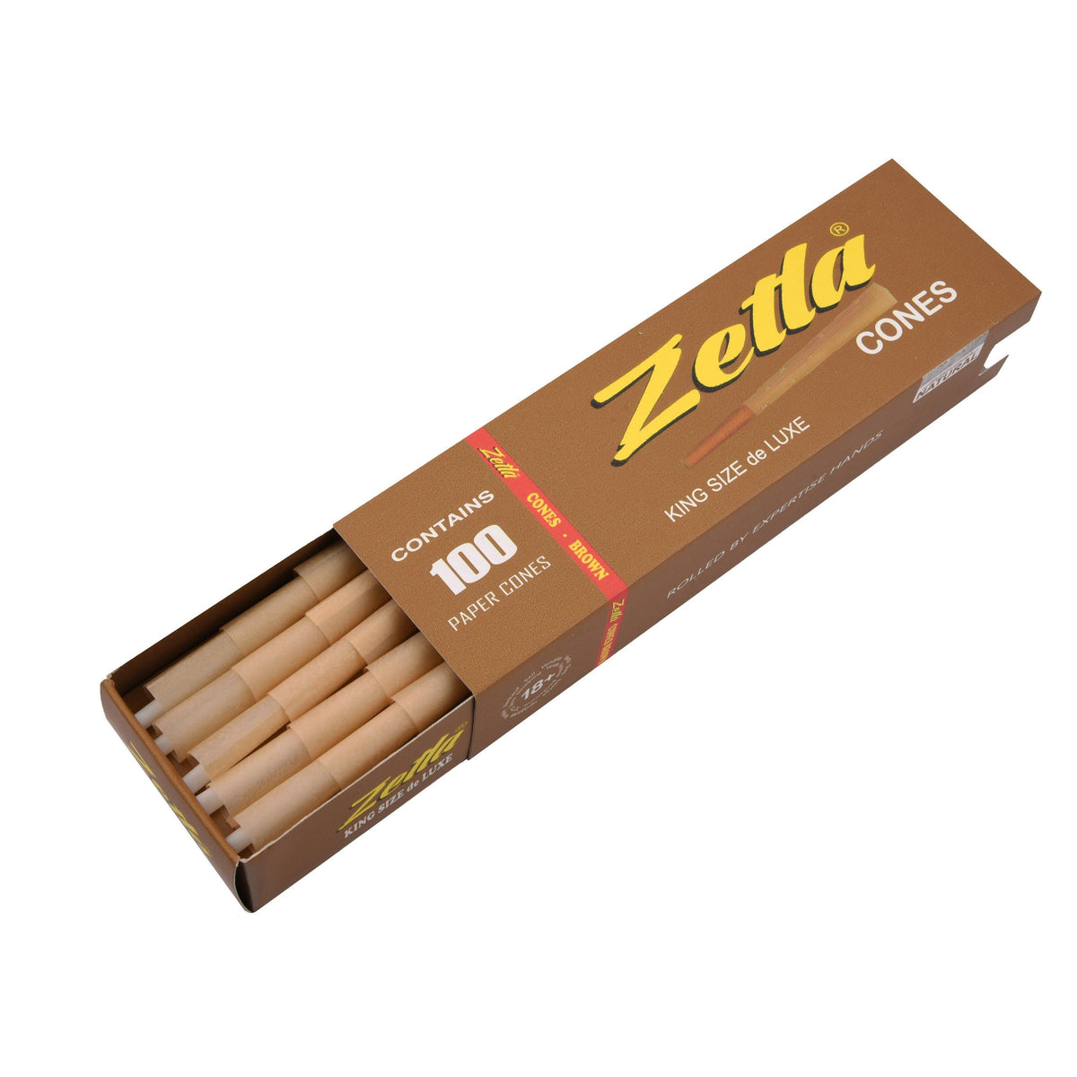 Zetla 64 Cônes Pink De Luxe Taille King Size - Prerolls En Papier Chanvre Avec Filtre (109 X 30 Mm)