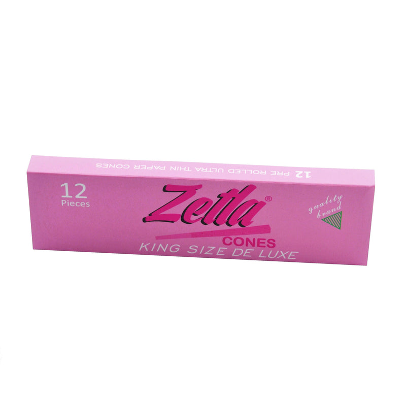Pre-Rolled Cones Zetla King Size De Luxe Pink 12/14 - ABK Europe | Your Partner in Smoking