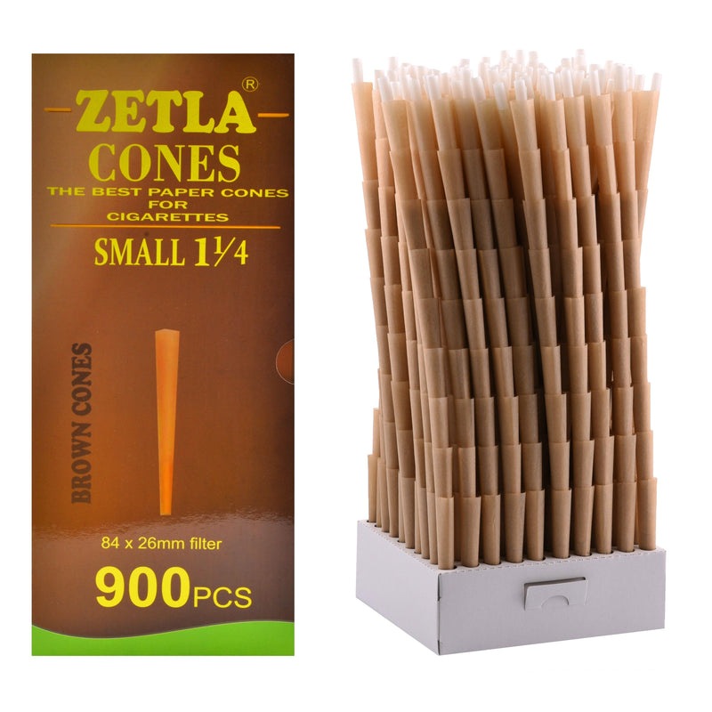 Pre-Rolled Cones Zetla Small Brown 1 1/4 (900 Pcs) - ABK Europe | Your Partner in Smoking