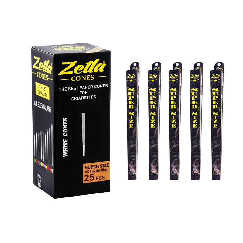 Pre-Rolled Cones Zetla Super Size ( 25 Pcs ) - ABK Europe | Your Partner in Smoking