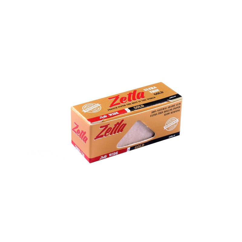 Zetla Rolling Papers Gold Rolls K/S Wide (24 Rolls) - ABK Europe | Your Partner in Smoking