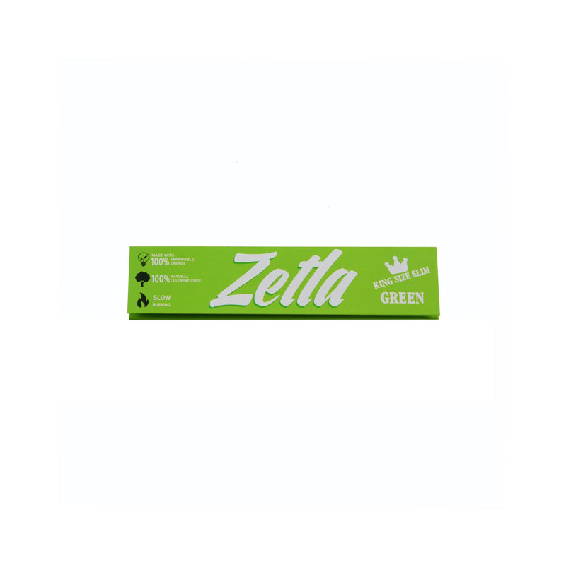 Zetla Rolling Papers Green King Size Slim (50 Packs) - ABK Europe | Your Partner in Smoking