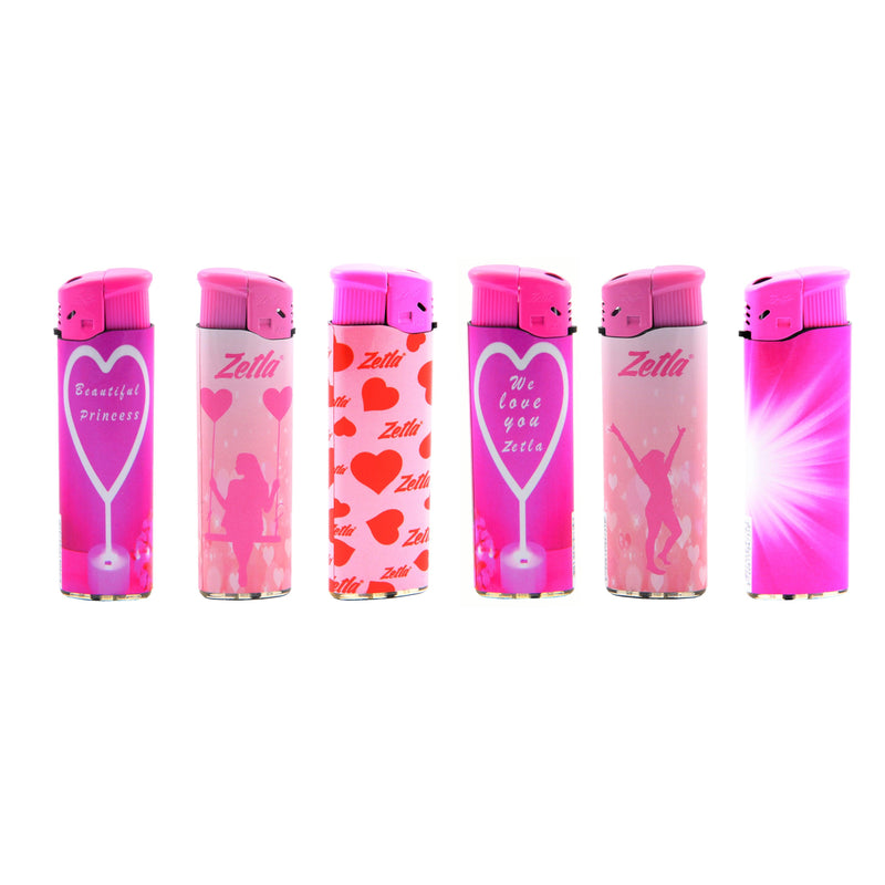 Zetla Click Lighters Pink - ABK Europe | Your Partner in Smoking