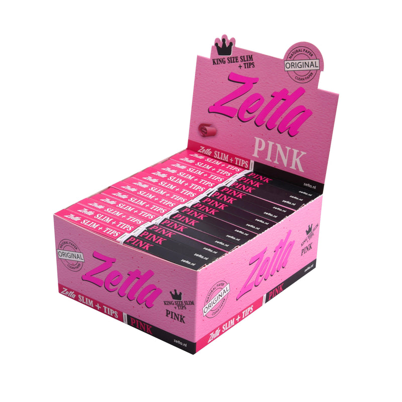 Zetla Pink + Filter Slim - ABK Europe | Your Partner in Smoking